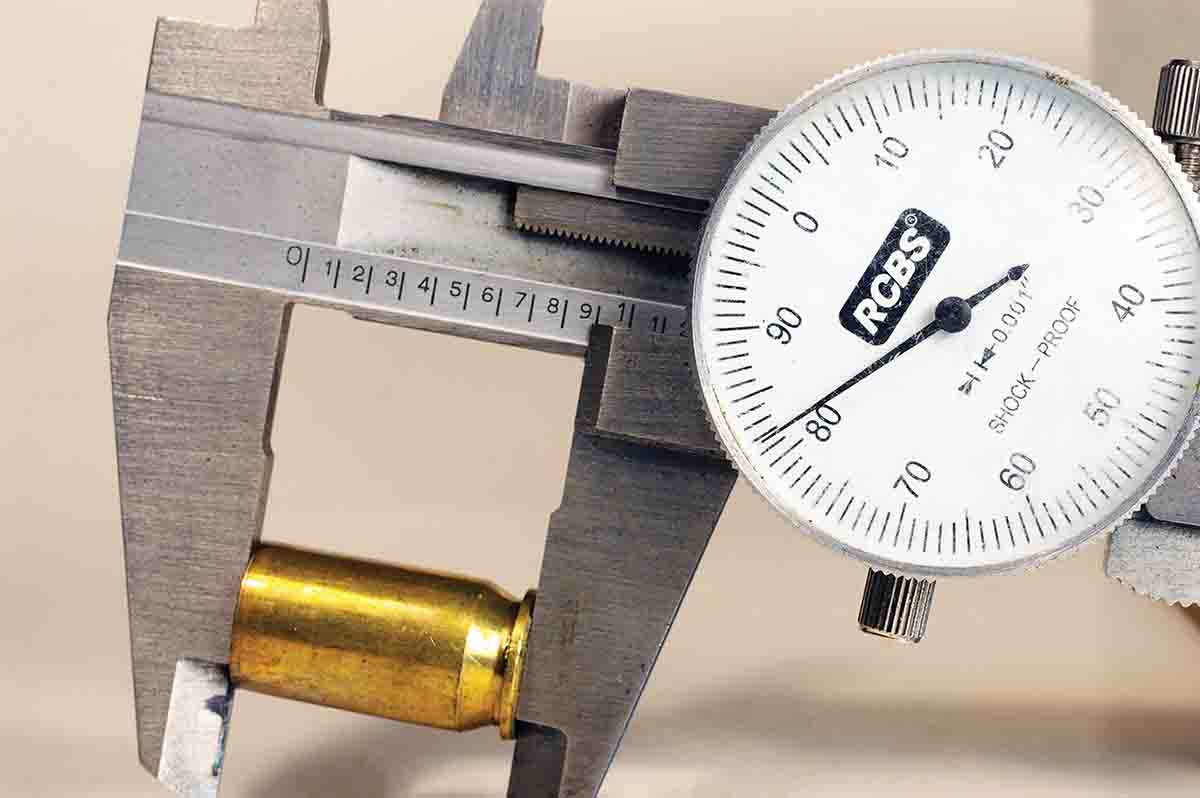 Among other tools, a dial caliper helps determine exact case length. It is one of the most important tools a handloader can have.